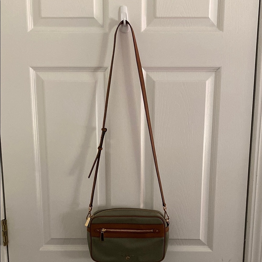 Michael Kors Olive and Chestnut Crossbody
